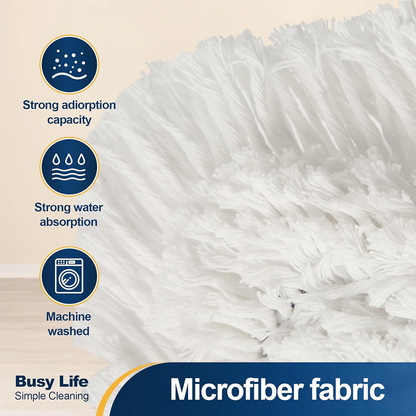Adjustable 360° Flat Mop with Easy Squeeze – Long Handle Cleaning Mop for Floor, Wall, Ceiling