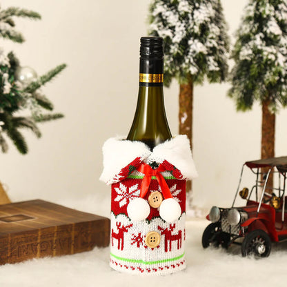 Christmas Wine Bottle Cover - Set of 2