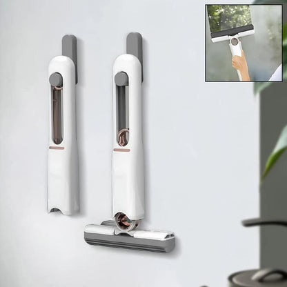 Portable Self-Squeeze Mini Mop – Hand Wash-Free Cleaning Mop with Absorbent Sponge Head