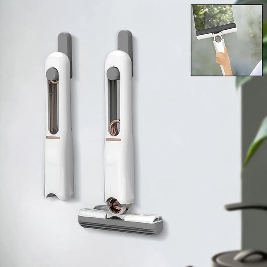 Portable Self-Squeeze Mini Mop – Hand Wash-Free Cleaning Mop with Absorbent Sponge Head