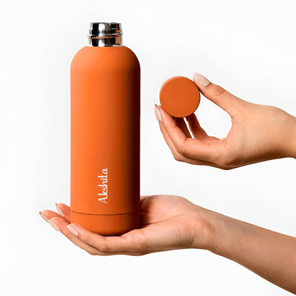 Double Walled Orange Bottle