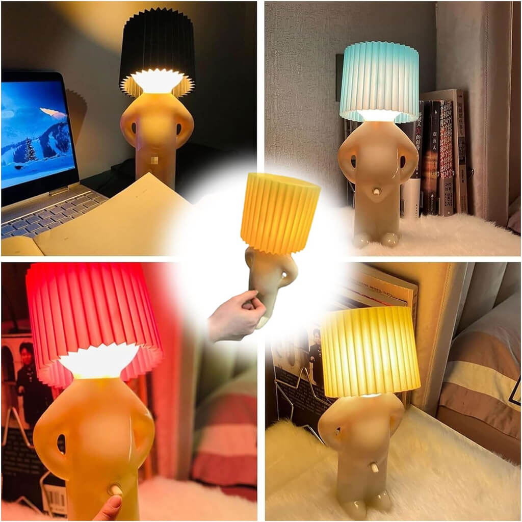 Funny Shy Boy Lamp