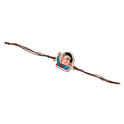 Superman Wooden Rakhi