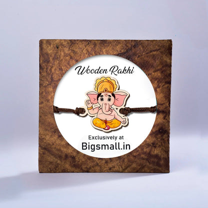 Ganesha Wooden Kids Rakhi