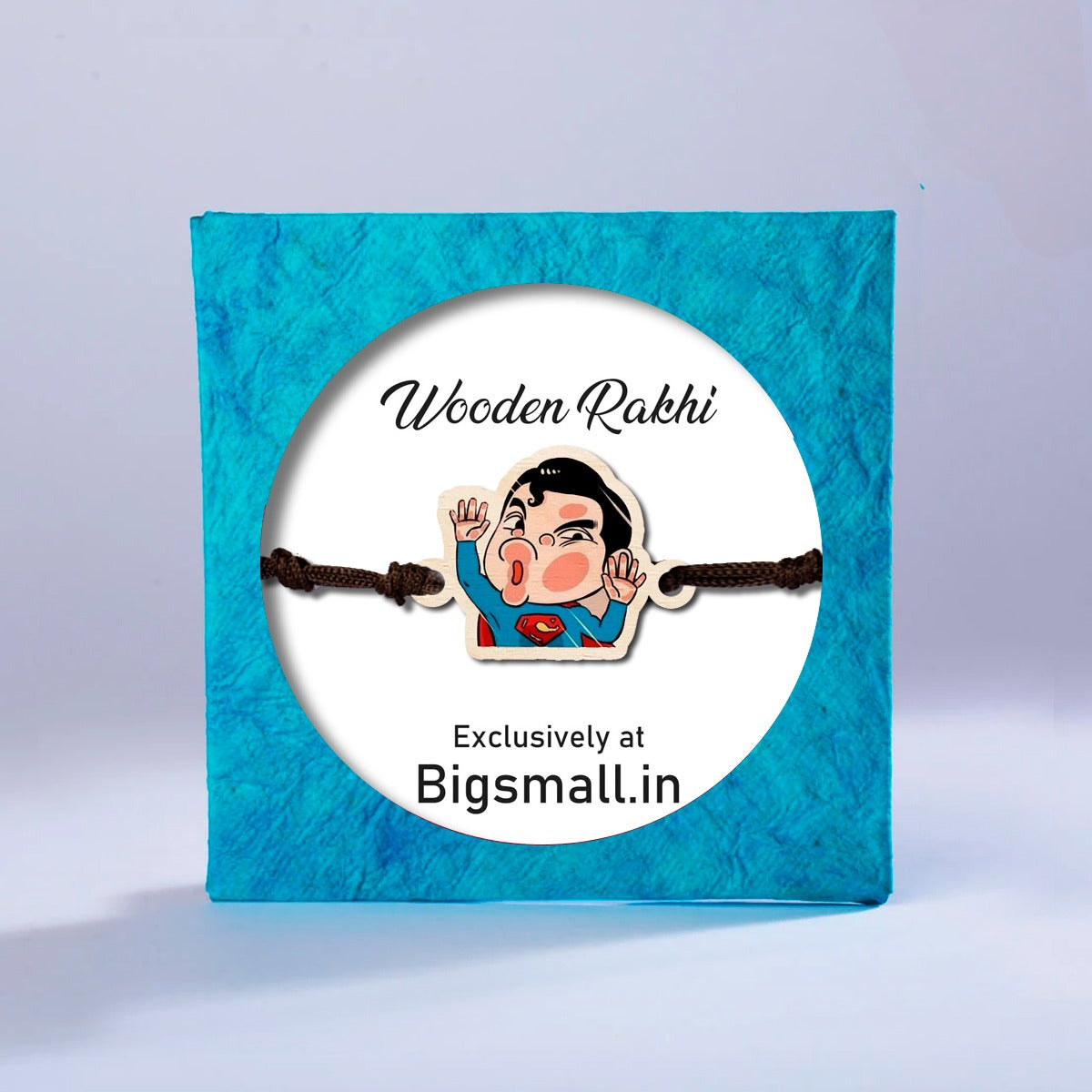 Superman Wooden Rakhi