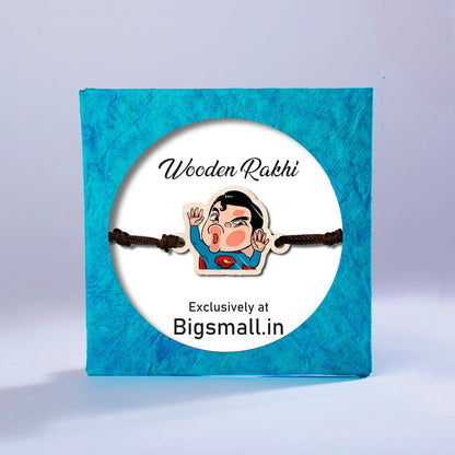 Superman Wooden Rakhi