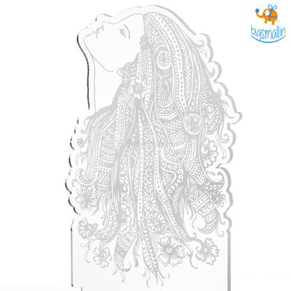 Girl Portrait Hologram Lamp