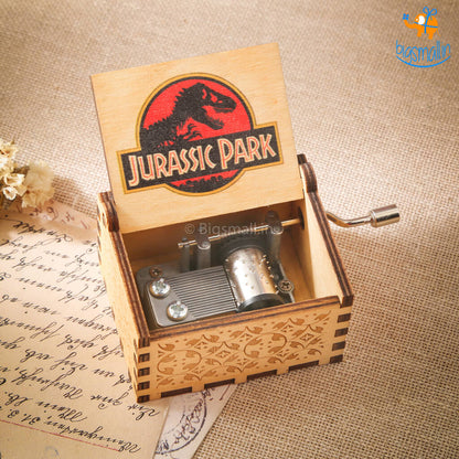 Jurassic Park Wooden Music Box