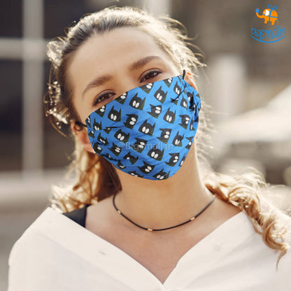 Batman Printed Cotton Mask With Filter