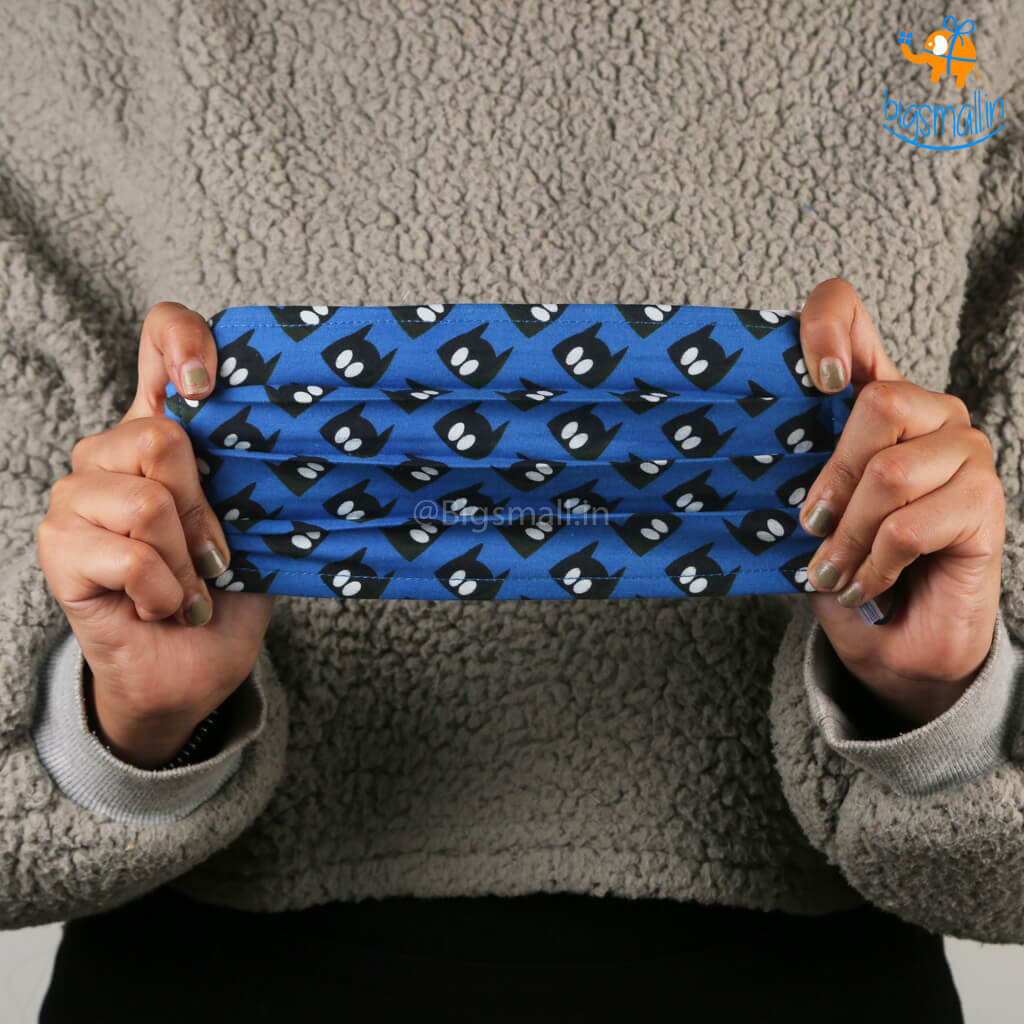 Batman Printed Cotton Mask With Filter