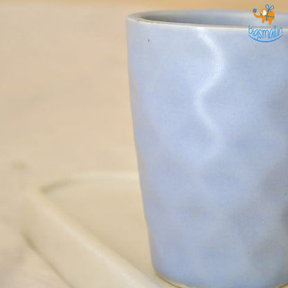 Sky Blue Textured Mug
