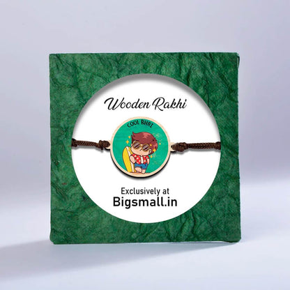 Cool Bhai Wooden Rakhi