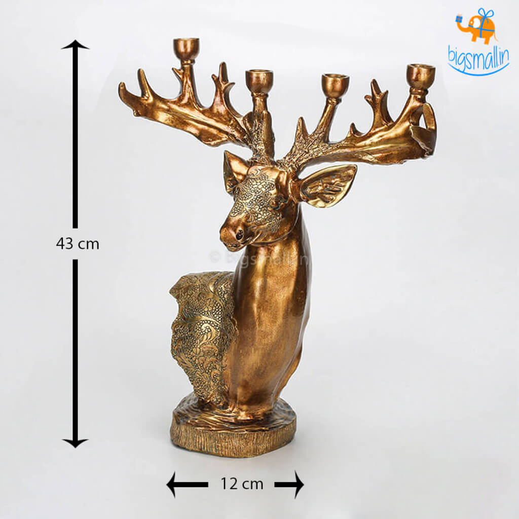 Vintage Reindeer Candle Holder