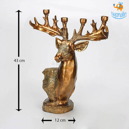 Vintage Reindeer Candle Holder