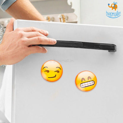 Emoji Crystal Glass Fridge Magnets- Set of 2