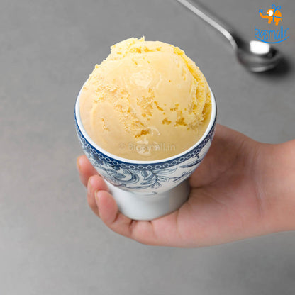 Flora Dessert Cup Set With Spoons - Set of 6