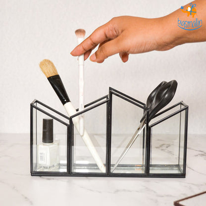 Geometric Glass Organizer
