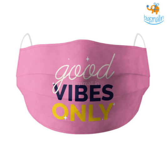 Good Vibes Cotton Mask With Filter
