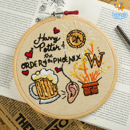 Harry Potter Embroidery Hoop Art