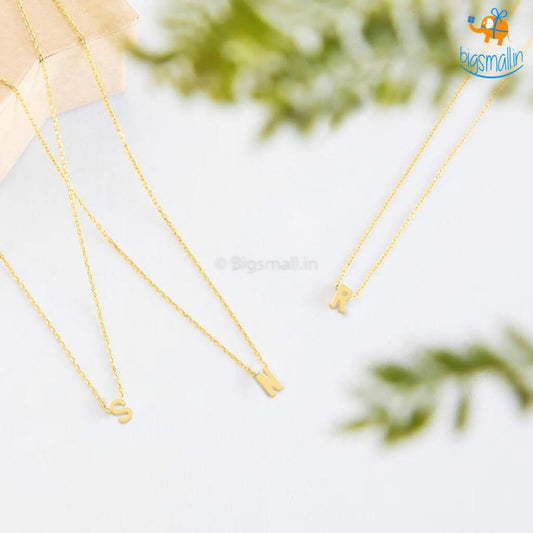 Initials Pendant With Chain