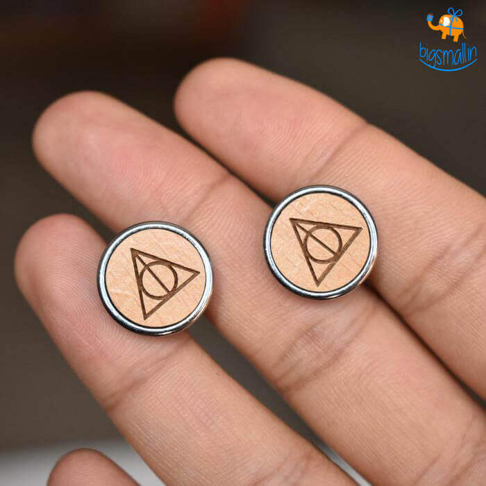 Harry Potter Wooden Cufflinks