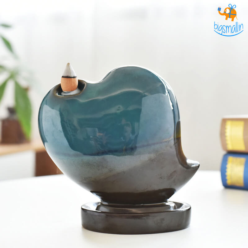 Heart-Shaped Backflow Incense Burner
