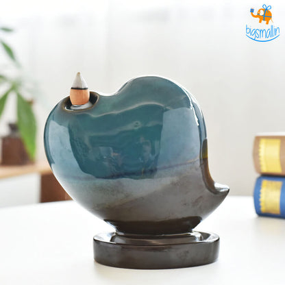 Heart-Shaped Backflow Incense Burner