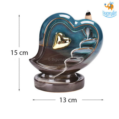 Heart-Shaped Backflow Incense Burner