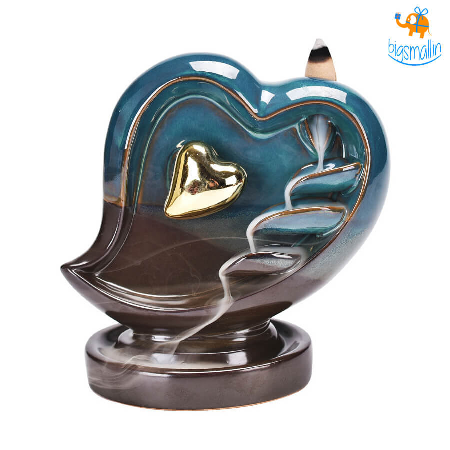 Heart-Shaped Backflow Incense Burner