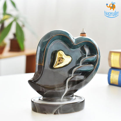 Heart-Shaped Backflow Incense Burner