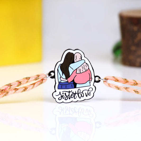 Sister Love Metallic Rakhi