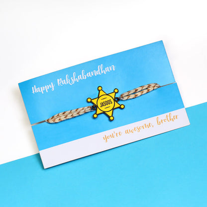 Jasos Metallic Unique Rakhi for Brother