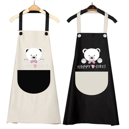 Clearance: Adult Apron, Bear Apron, Waterproof Apron, Oilproof Apron, Kitchen Apron, Glossy Oilcloth