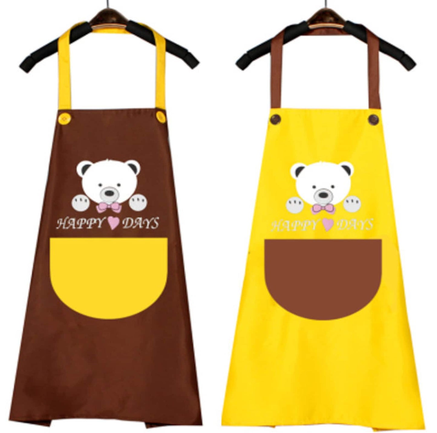 Clearance: Adult Apron, Bear Apron, Waterproof Apron, Oilproof Apron, Kitchen Apron, Glossy Oilcloth