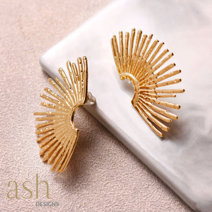 Solar Flare 18k Gold Plated Earrings