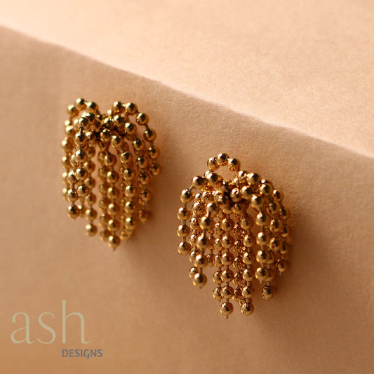 Golden Cascade 18k Gold Plated Earrings