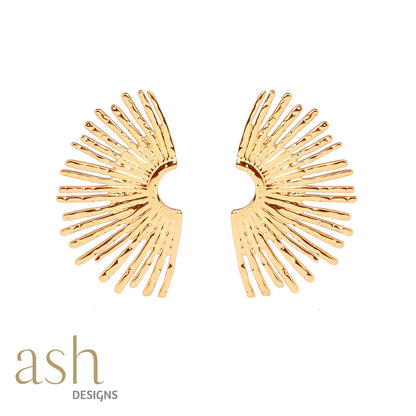 Solar Flare 18k Gold Plated Earrings