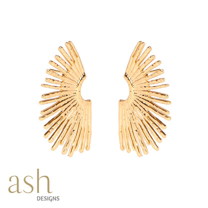 Solar Flare 18k Gold Plated Earrings