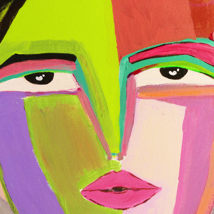 Serenity In Bloom Handmade Large Portrait