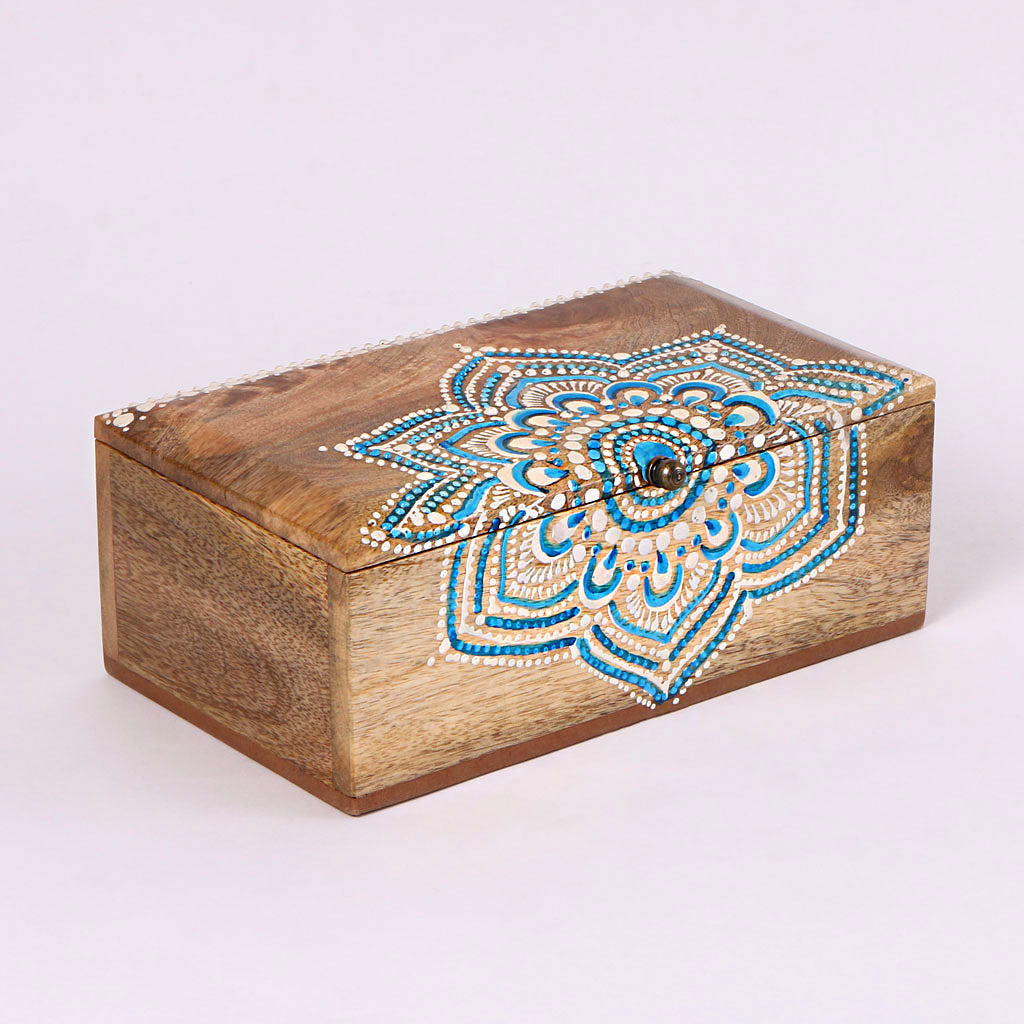 Mandala Wooden Storage Box