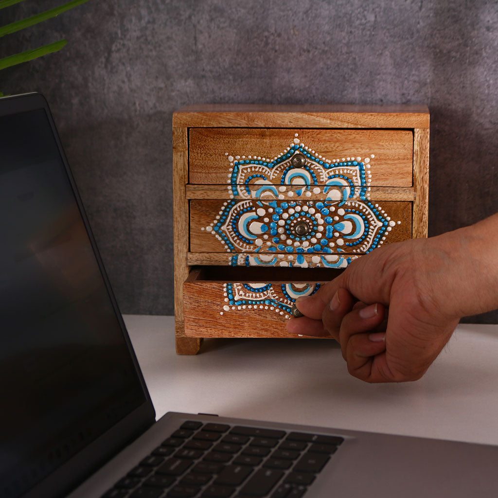 Mandala Wooden Drawer