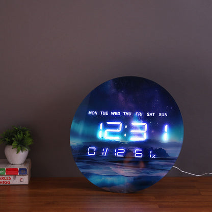 Bigsmall Northern Lights Clock