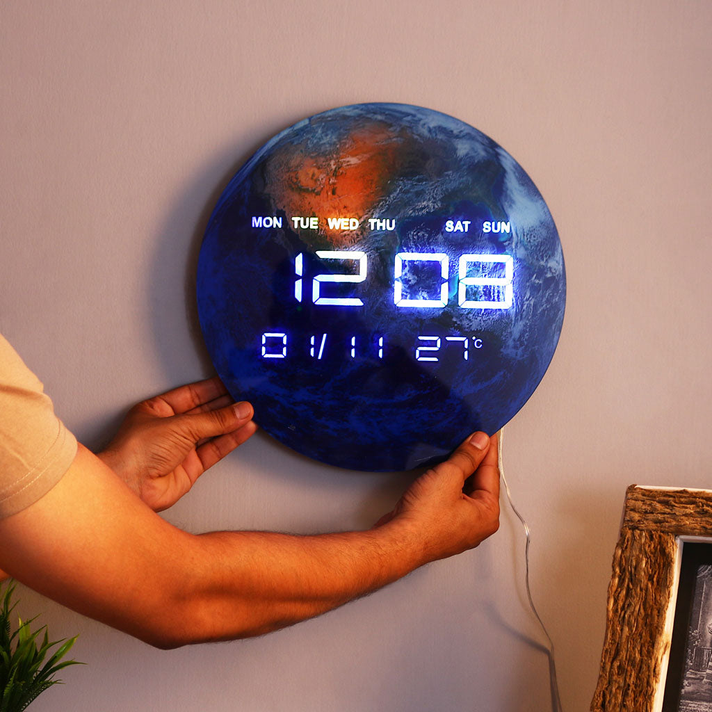 Bigsmall EarthGlow - Digital Clock