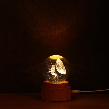 Spinning Astro Crystal Lamp