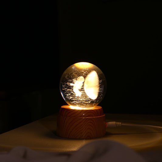 Spinning Astro Crystal Lamp