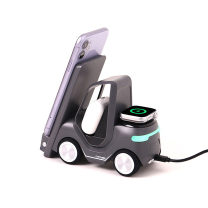 Bigsmall Charge Cruiser - 3 in 1 Wireless Charger with Clock