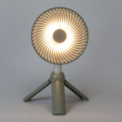 Portable Tripod Fan With Lamp