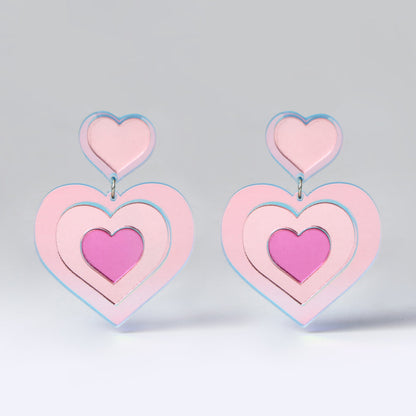 Heartbeat Hologlitz Earrings