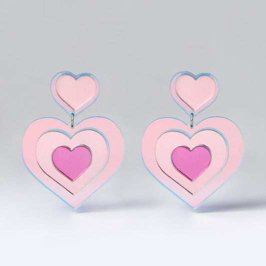 Heartbeat Hologlitz Earrings