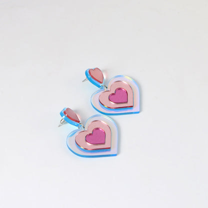 Heartbeat Hologlitz Earrings